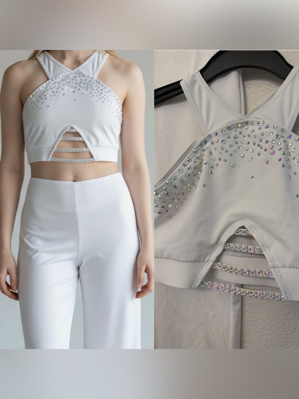 Weissman competition, dance costume solo 2 piece top pants jazz MT10485 LC child